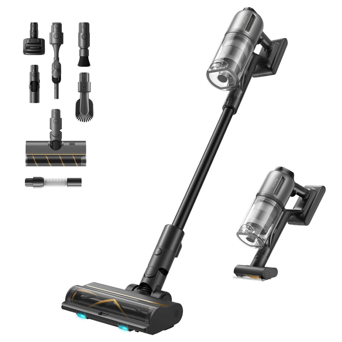 142725586_1 DREAME Aspirador escoba - DREAME Z30, 29,6 V, Potencia de succión 310 AirWatt, Depósito 0,6 l, Autonomía 90 min, Negro - Imagen 1