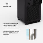 KLARSTEIN Aire acondicionado portátil - KLARSTEIN Aero Ring, 7000 fg/h, 25 m², 64 dB(A), Negro - Imagen 5
