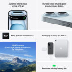 APPLE iPhone 15 6.1" 128GB, Yellow, Smartphone iOS, 128 GB, 6,1 " Super Retina XDR, Ceramic Shield, Recubrimiento oleofóbico, Anti-huellas, Processor - Imagen 7