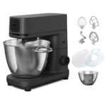 AEG Robot de cocina - AEG KM7-1-4BPT, 1200 W, Negro perlado