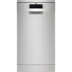 AEG Lavavajillas libre instalación 45 cm - AEG Serie 7000 GlassCare FFB73527ZM, 10 servicios, 9 programas, 446 mm, INOX