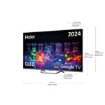 TV QLED 65" - HAIER DH1VNTD00, UHD 4K, ARM Advanced Multi-Core Cortex CA55, Smart TV, DVB-T2 (H.265), Negro - Imagen 2