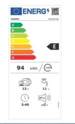 HISENSE Lavavajillas libre instalación 60 cm - HISENSE HS622E10W, 13 servicios, 7 programas, 598 mm, Blanco - Imagen 5
