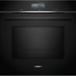 SIEMENS Horno microondas - SIEMENS iQ700 HM776GKB1, Integrable, Pirolítico, 67 l, 59,4 cm, Negro