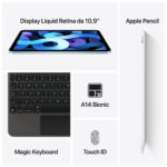 APPLE 1487768 MYGY2TY/A IPAD AIR WF CL 64GB ROSE GOLD, 64 GB, Oro rosa, 10,9 " Retina, 4 GB RAM, Chip A14 Bionic con arquitectura de 64 bits Neural En - Imagen 6