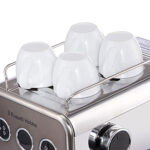 RUSSELL Cafetera express - RUSSELL HOBBS 26452-56, 15 bar, 1350 W, 2 tazas, Marrón - Imagen 5