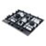 SMEG Placa de gas - SMEG PV664LCNR, 4 zonas, Gas NaturalGas ButanoGas Propano, 65 cm, Negro - Imagen 3