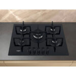 WHIRLPOOL Placa de gas - WHIRLPOOL GOA 7523/NB1, 5.0000 zonas, 73,00 cm, Negro - Imagen 3