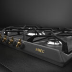 SMEG Placa de gas - SMEG SRV876AOGH, 5.0000 zonas, Gas licuado del petróleo (LPG), 68,50 cm, Negro - Imagen 3