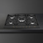 SMEG Placa de gas - SMEG SRV876AOGH, 5.0000 zonas, Gas licuado del petróleo (LPG), 68,50 cm, Negro - Imagen 4