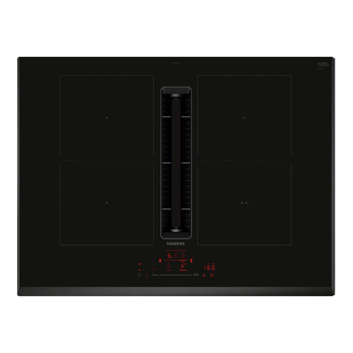 144357596_1 Placa de inducción - SIEMENS ED751HQ26E, 4 zona(s) zonas, 710 mm, Negro - Imagen 1