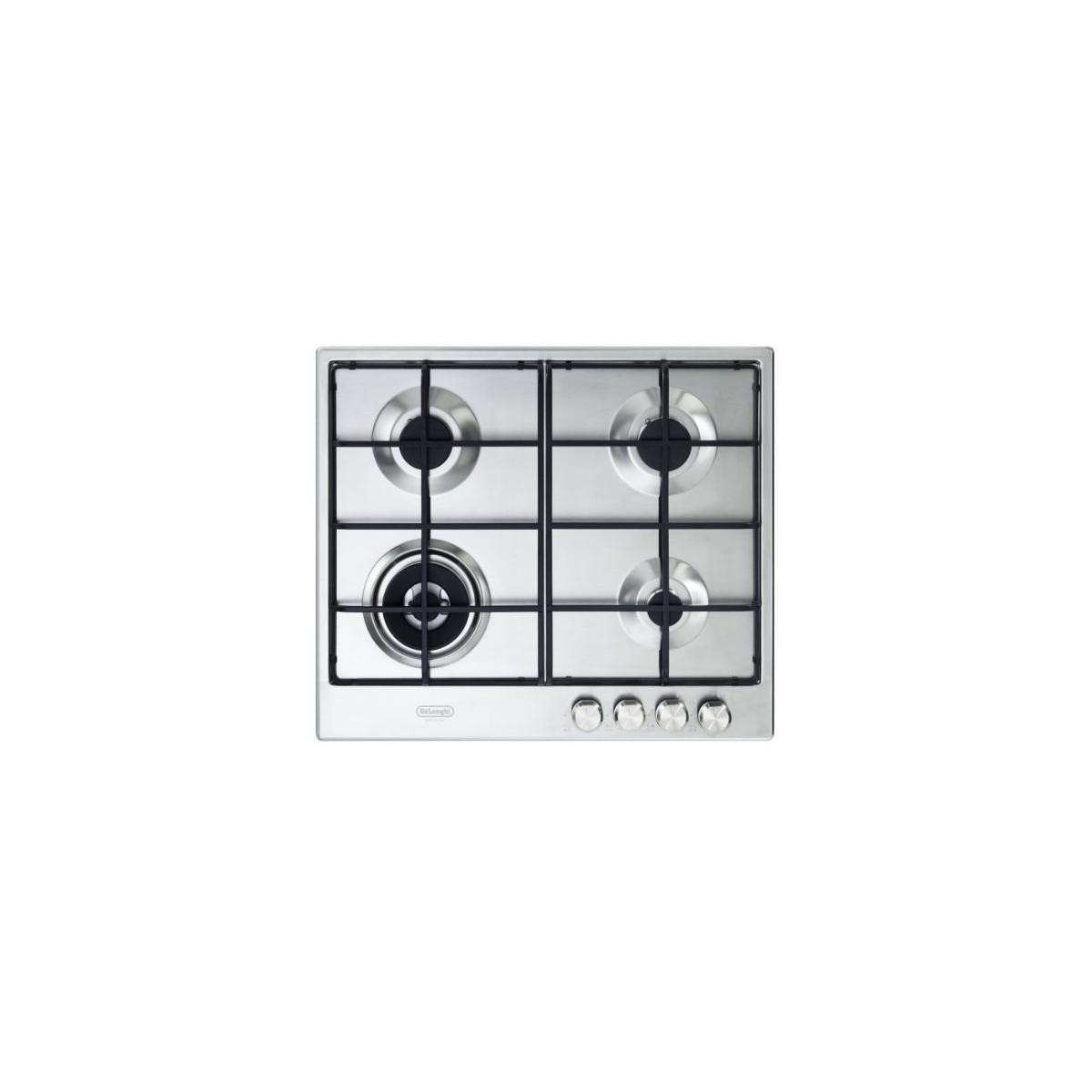 144357899_1 DE Placa de gas - DE LONGHI 202834835, 4.0000 zonas, 600 mm, Acero - Imagen 1