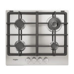 WHIRLPOOL Placa de gas - WHIRLPOOL TGML 661 IX R, 4.0000 zonas, 58 cm, Acero