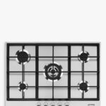 SMEG Placa de gas - SMEG PX175, 5 zonas, Gas Natural Gas Butano Gas Propano, 72,5 cm, Acero inoxidable