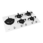 WHIRLPOOL Placa de gas - WHIRLPOOL GOA 9523/WH, 5.0000 zonas, 860 mm, Blanco - Imagen 2