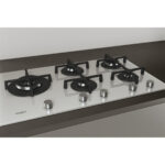WHIRLPOOL Placa de gas - WHIRLPOOL GOA 9523/WH, 5.0000 zonas, 860 mm, Blanco - Imagen 8