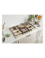 CANDY Placa de gas - CANDY Classic CHW7AV4WGT, 5.0000 zonas, 745 mm, Beige - Imagen 2