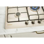 CANDY Placa de gas - CANDY Classic CHW7AV4WGT, 5.0000 zonas, 745 mm, Beige - Imagen 4