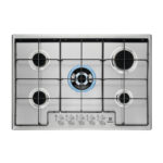 ELECTROLUX Placa de gas - ELECTROLUX 212005555, 5.0000 zonas, 74,4 cm, Acero