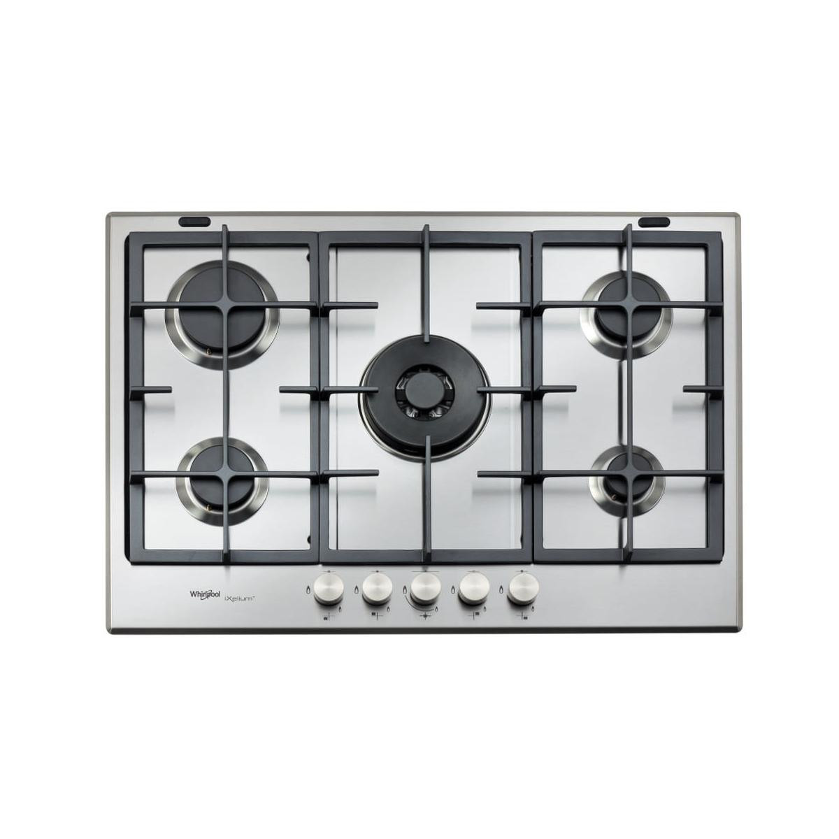 144358888_1 WHIRLPOOL Placa de gas - WHIRLPOOL GMR 7522/IXL, 5.0000 zonas, 73,00 cm, Acero - Imagen 1