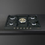 SMEG Placa de gas - SMEG SR775AO, 5.0000 zonas, Gas Natural Gas Butano Gas Propano, 68,5 cm, Gris - Imagen 2