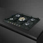 SMEG Placa de gas - SMEG SR775AO, 5.0000 zonas, Gas Natural Gas Butano Gas Propano, 68,5 cm, Gris - Imagen 3