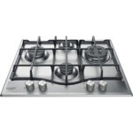 HOTPOINT Placa de gas - HOTPOINT PCN 641 T/IX/HA, 4 zonas, 600 mm, Acero inoxidable - Imagen 2