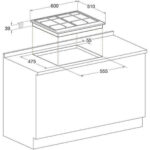 HOTPOINT Placa de gas - HOTPOINT PCN 641 T/IX/HA, 4 zonas, 600 mm, Acero inoxidable - Imagen 3