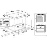 HOTPOINT Placa de gas - HOTPOINT PCN 641 T/IX/HA, 4 zonas, 600 mm, Acero inoxidable - Imagen 4