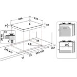 HOTPOINT Placa de gas - HOTPOINT PCN 641 T/IX/HA, 4 zonas, 600 mm, Acero inoxidable - Imagen 6