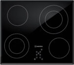 MEIRELES Placa de inducción - MEIRELES MV 1613, 3 zonas, 59 cm, Negro