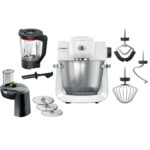 BOSCH Robot de cocina - BOSCH MUMS6EW22, 1600 W, 5,5 l, blanco, plateado