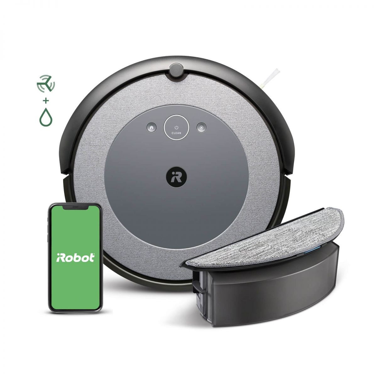 144934452_1 IROBOT Robot friegasuelos - IROBOT i517240, Autonomía 75 min, Gris - Imagen 1