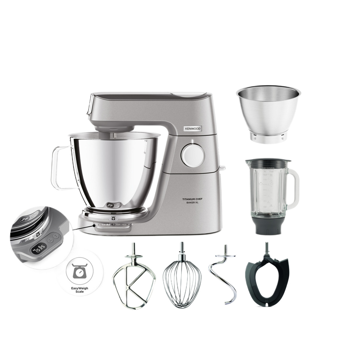 144940620_1 KENWOOD Robot amasador - KENWOOD KVL85124SI, 1200 W, 7 l, Acero inoxidable - Imagen 1
