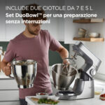 KENWOOD Robot amasador - KENWOOD KVL85124SI, 1200 W, 7 l, Acero inoxidable - Imagen 5