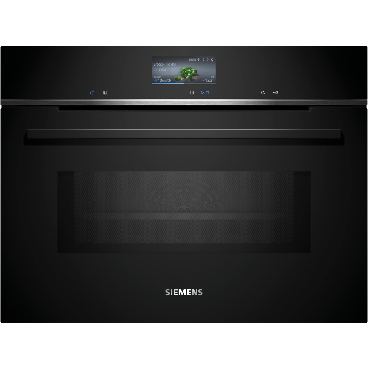 144953315_1 SIEMENS Horno microondas - SIEMENS CM776GKB1, Integrable, Pirolítico, 45 l, 59,4 cm, Negro - Imagen 1
