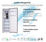 INFINITON Congelador vertical - INFINITON CV-265L85XEN, 282 l, 185 cm, Inox - Imagen 4
