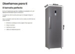 INFINITON Congelador vertical - INFINITON CV-265L85XEN, 282 l, 185 cm, Inox - Imagen 8