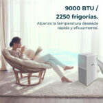 CECOTEC Aire acondicionado portátil - CECOTEC ForceClima 9550 Style Heating Connected, 9000 fg/h, 2 velocidades, 25 m², 33 dB(A), 300 - Imagen 2