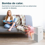 CECOTEC Aire acondicionado portátil - CECOTEC ForceClima 9550 Style Heating Connected, 9000 fg/h, 2 velocidades, 25 m², 33 dB(A), 300 - Imagen 4