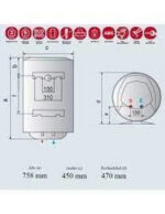 Termo eléctrico - ARISTON, 80 l, Blanco - Imagen 2