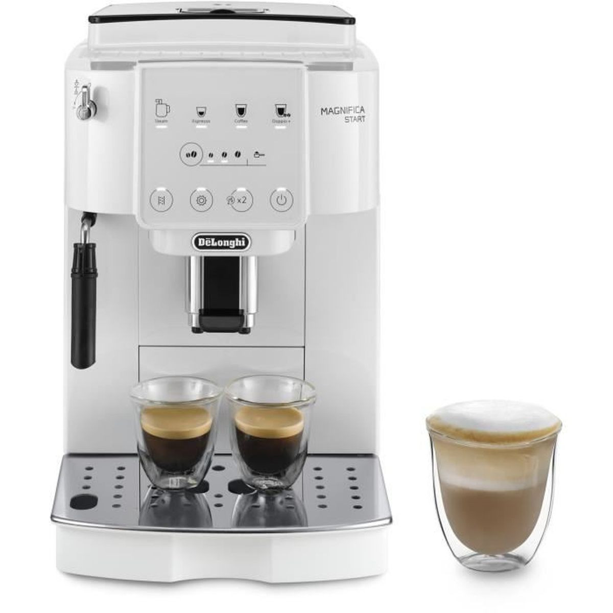 145494646_1 DE Cafetera superautomática - DE LONGHI Magnifica ECAM220.21.WW, 15 bar, 1450 W, 2 tazas, Blanco - Imagen 1