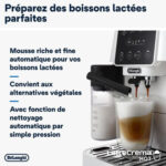 DE Cafetera superautomática - DE LONGHI ECAM220.61.W, 15 bar, 1450 W, 14 tazas, Blanco - Imagen 4