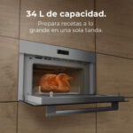 Horno con microondas - CECOTEC Bolero Hexa MW703800 Glass Grey, Integrable, No, 34 l, 59,5 cm, Gris - Imagen 3