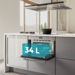 Horno con microondas - CECOTEC Bolero Hexa MW703800 Glass Grey, Integrable, No, 34 l, 59,5 cm, Gris - Imagen 7