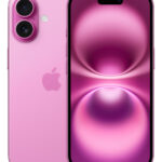 APPLE iPhone 16, Rosa, Móvil iOS, 128 GB, 8 GB RAM, 6,1 " Super Retina XDR, Ceramic Shield, Recubrimiento oleofóbico, Anti-huellas, Apple A18 (3 nm),