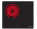 BOSCH Placa de vitrocerámica - BOSCH PKK611BB8E, 3 zonas, 592 mm, Negro