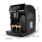PHILIPS Máquina espresso - PHILIPS 2200 series EP2225/10, 15 bar, 1500 W, 2 tazas, Gris - Imagen 2