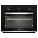 BEKO Horno compacto - BEKO BBCM13300XC, Integrable, Sí, 48 l, 59,4 cm, Negro