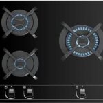 Teka Placa de gas - Teka GBC 63010, 3 zonas, Gas natural, Mandos frontales ergonómicos, 60 cm, Negro